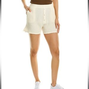 Donni cotton waffle Henley shorts